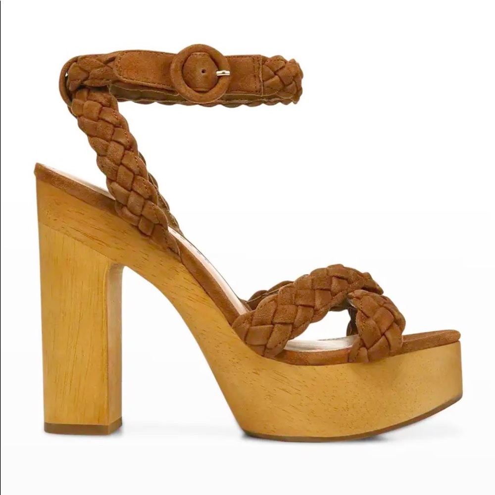 Gael Braided Leather Platform Sandals